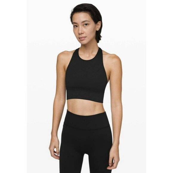 Lululemon Ebb to Train Bra Black Size 4 EUC - Picture 1 of 5